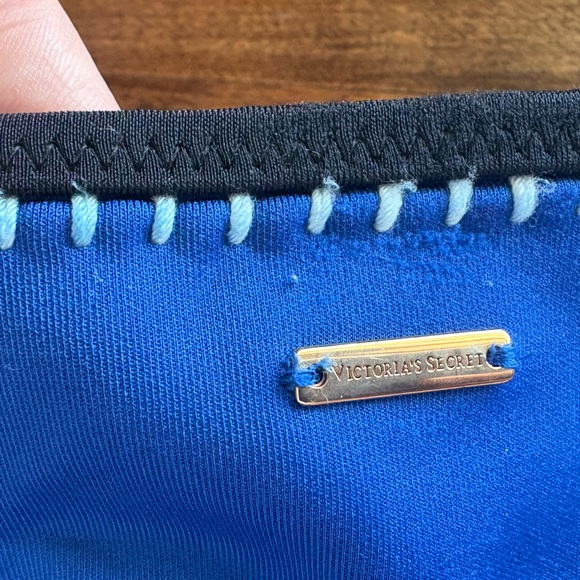 Victoria's Secret Blue and Pink Crochet Bikini Set - Picture 5 of 5